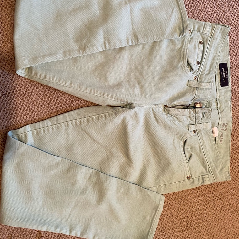 J Crew Toothpick Ankle Jeans
